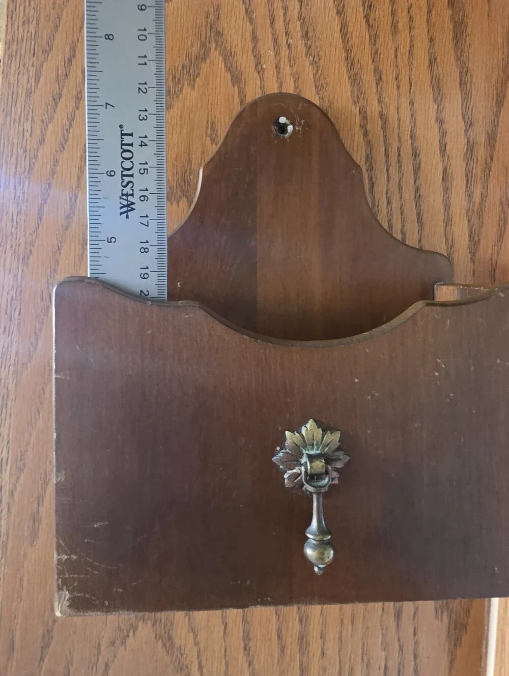 Vintage Wooden Wall Pocket
